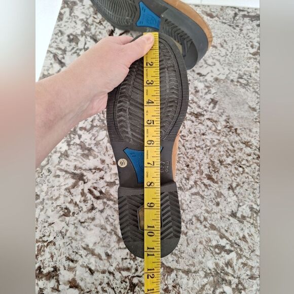 Womens Ariat Tan Leather Mules Shoes Clogs Slip-On  9.5 - Picture 8 of 8